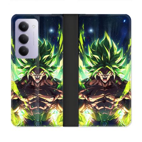 Housse cuir portefeuille Pour Xiaomi Redmi 15 4G Manga Dragon Ball Broly