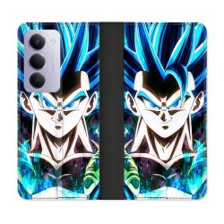 Housse cuir portefeuille Pour Xiaomi Redmi 15 4G Manga Dragon Ball Gogeta Visage