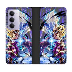 Housse cuir portefeuille Pour Xiaomi Redmi 15 4G Manga Dragon Ball Sangohan Duo