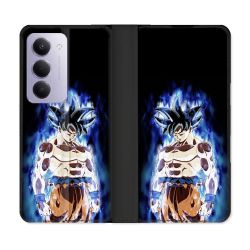 Housse cuir portefeuille Pour Xiaomi Redmi 15 4G Manga Dragon Ball Sangoku Noir