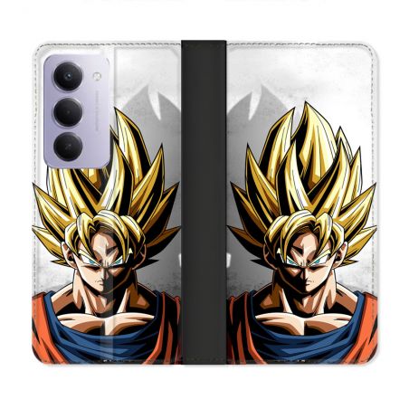 Housse cuir portefeuille Pour Xiaomi Redmi 15 4G Manga Dragon Ball Sangoku Portrait