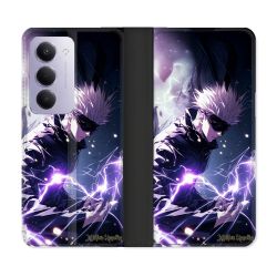Housse cuir portefeuille Pour Xiaomi Redmi 15 4G Manga Jujutsu Kaisen Gojo Saturo