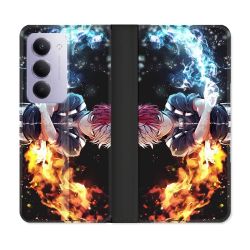 Housse cuir portefeuille Pour Xiaomi Redmi 15 4G Manga My Hero Academia Shoto