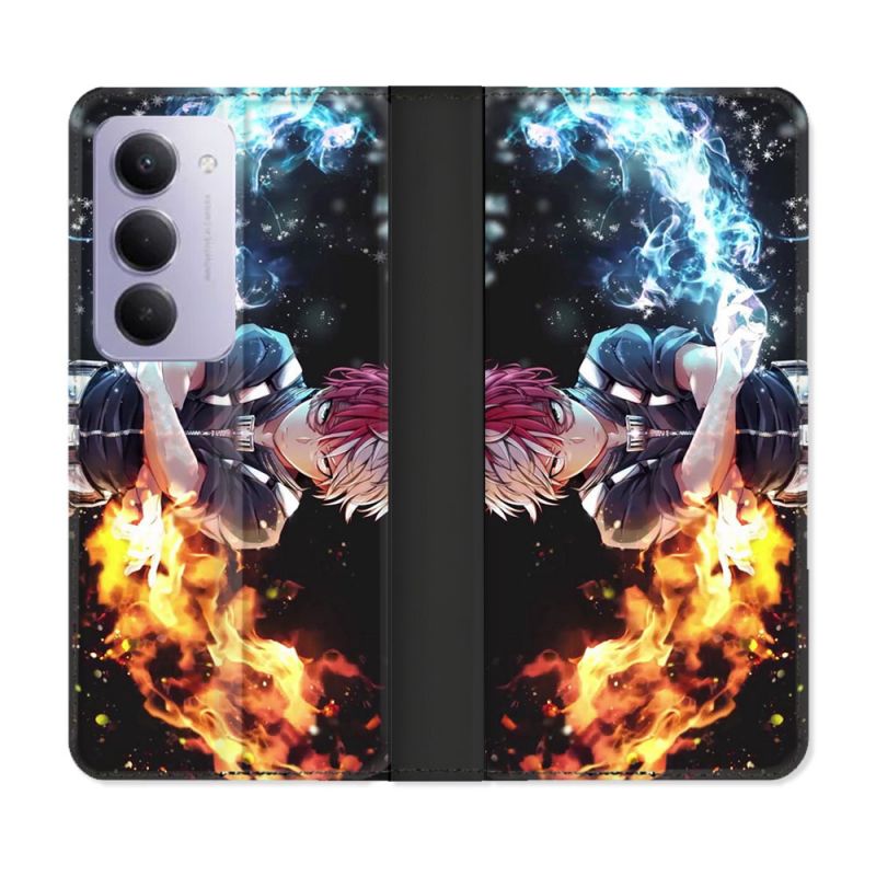 Housse cuir portefeuille Pour Xiaomi Redmi 15 4G Manga My Hero Academia Shoto