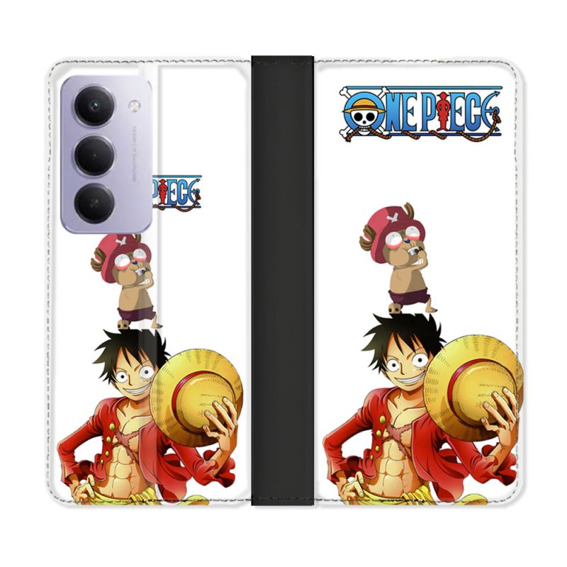 Housse cuir portefeuille Pour Xiaomi Redmi 15 4G Manga One Piece Chopper