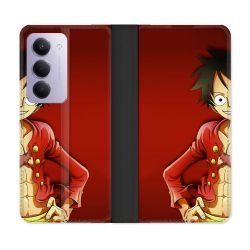 Housse cuir portefeuille Pour Xiaomi Redmi 15 4G Manga One Piece Luffy