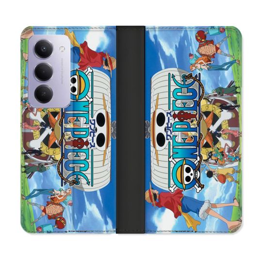 Housse cuir portefeuille Pour Xiaomi Redmi 15 4G Manga One Piece Sunny
