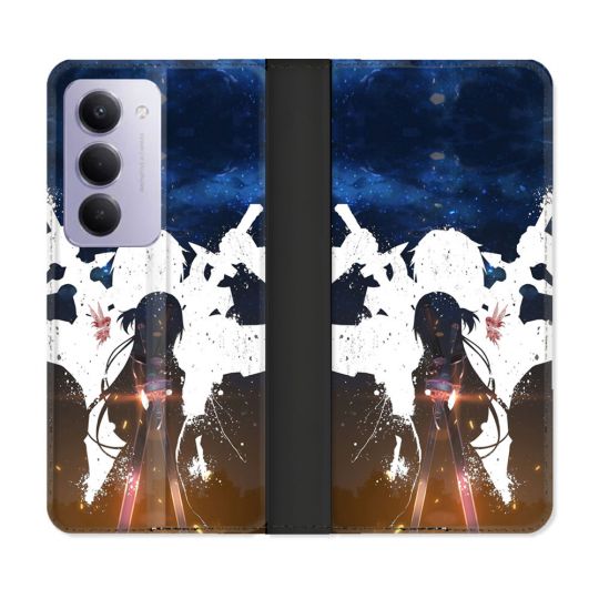 Housse cuir portefeuille Pour Xiaomi Redmi 15 4G Manga SAO sword Art Online Asuna