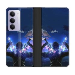 Housse cuir portefeuille Pour Xiaomi Redmi 15 4G Manga SAO sword Art Online Epee