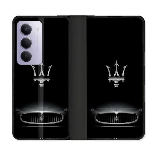 Housse cuir portefeuille Pour Xiaomi Redmi 15 4G Maserati