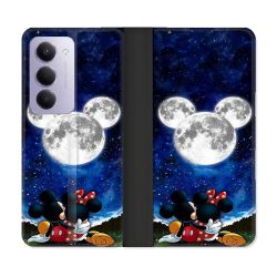Housse cuir portefeuille Pour Xiaomi Redmi 15 4G Mickey Minnie