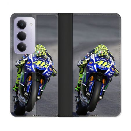 Housse cuir portefeuille Pour Xiaomi Redmi 15 4G Moto Course GP Wheeling 46