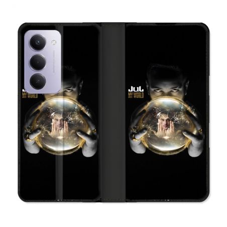 Housse cuir portefeuille Pour Xiaomi Redmi 15 4G Musique Jul Affiche