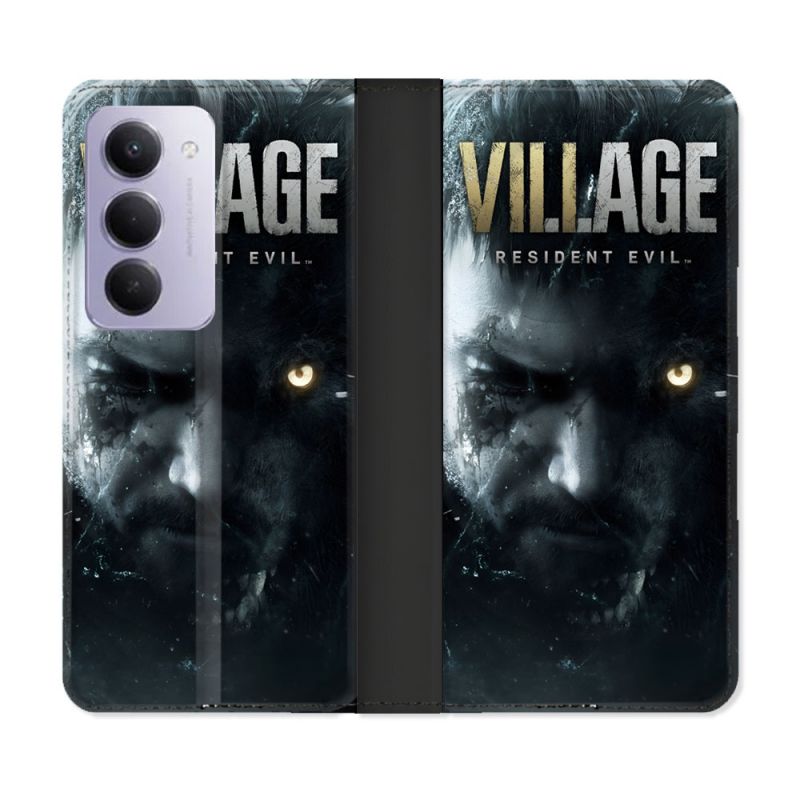 Housse cuir portefeuille Pour Xiaomi Redmi 15 4G Resident Evil