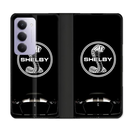 Housse cuir portefeuille Pour Xiaomi Redmi 15 4G Shelby