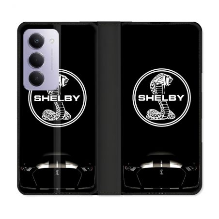 Housse cuir portefeuille Pour Xiaomi Redmi 15 4G Shelby