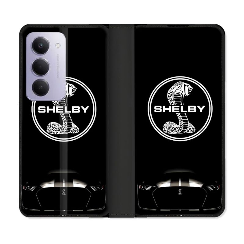 Housse cuir portefeuille Pour Xiaomi Redmi 15 4G Shelby