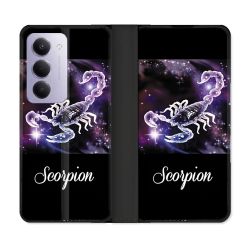 Housse cuir portefeuille Pour Xiaomi Redmi 15 4G Signe Zodiaque 2 Scorpion