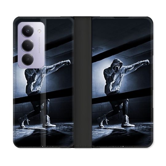 Housse cuir portefeuille Pour Xiaomi Redmi 15 4G Sport Boxe Poing
