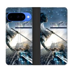 Housse cuir portefeuille Pour Google Pixel 10 Pro Final Fantaisy