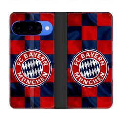 Housse cuir portefeuille Pour Google Pixel 10 Pro Foot Bayern Munich Carreaux