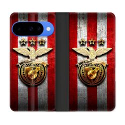 Housse cuir portefeuille Pour Google Pixel 10 Pro Foot Benfica
