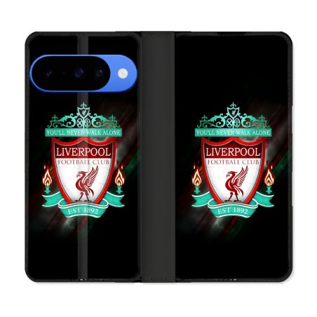 Housse cuir portefeuille Pour Google Pixel 10 Pro Foot Liverpool