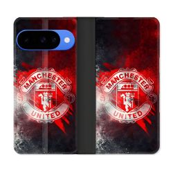 Housse cuir portefeuille Pour Google Pixel 10 Pro Foot Manchester United
