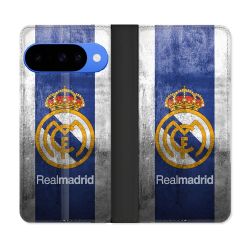 Housse cuir portefeuille Pour Google Pixel 10 Pro Foot Real Madrid
