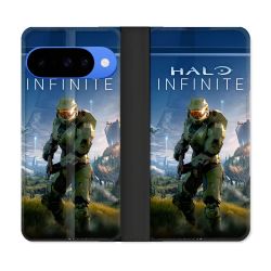 Housse cuir portefeuille Pour Google Pixel 10 Pro Halo