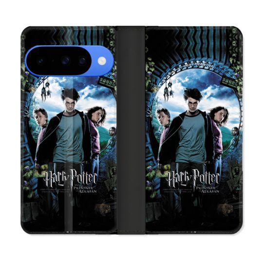 Housse cuir portefeuille Pour Google Pixel 10 Pro Harry Potter Azkaban