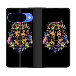Housse cuir portefeuille Pour Google Pixel 10 Pro Harry Potter Hogwarts