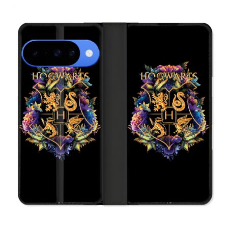 Housse cuir portefeuille Pour Google Pixel 10 Pro Harry Potter Hogwarts