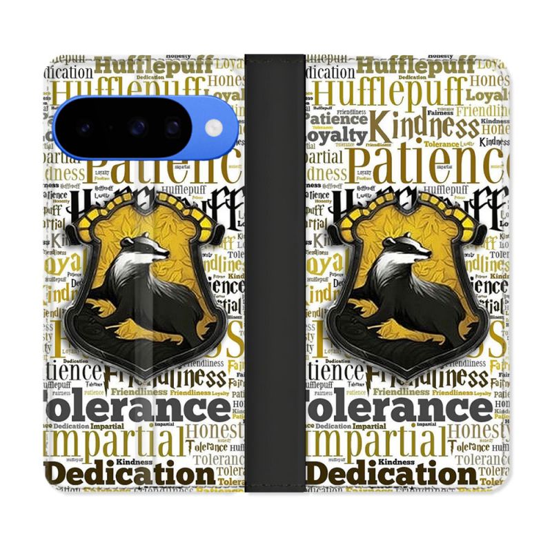 Housse cuir portefeuille Pour Google Pixel 10 Pro Harry Potter Poursouffle
