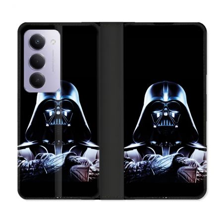 Housse cuir portefeuille Pour Xiaomi Redmi 15 4G Star Wars - Dark Vador Noir