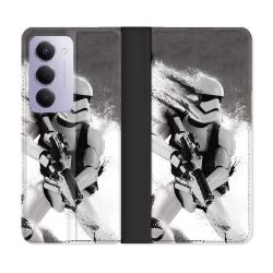 Housse cuir portefeuille Pour Xiaomi Redmi 15 4G Star Wars - Trooper