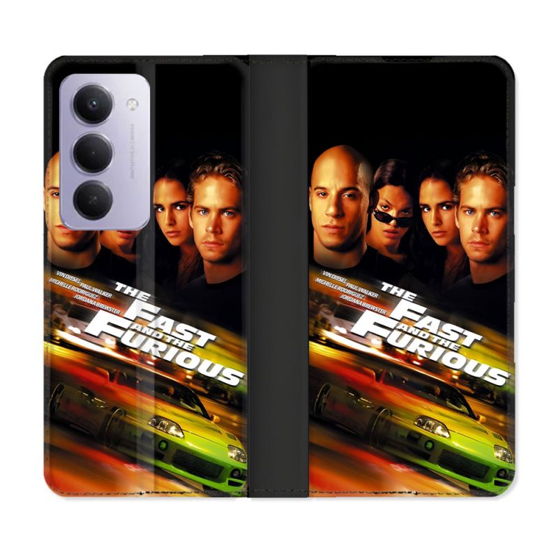 Housse cuir portefeuille Pour Xiaomi Redmi 15 4G The Fast And Furious