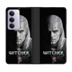 Housse cuir portefeuille Pour Xiaomi Redmi 15 4G The Witcher Noir