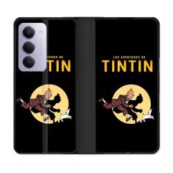 Housse cuir portefeuille Pour Xiaomi Redmi 15 4G Tintin Classique