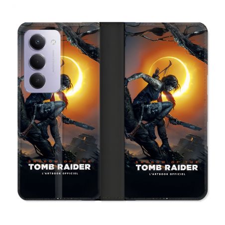 Housse cuir portefeuille Pour Xiaomi Redmi 15 4G Tomb Raider