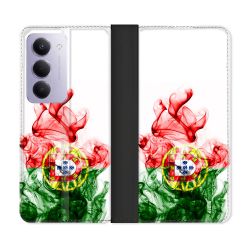 Housse cuir portefeuille Pour Xiaomi Redmi 15 4G Voyage Portugal Flamme