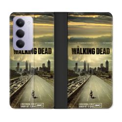 Housse cuir portefeuille Pour Xiaomi Redmi 15 4G Walking Dead