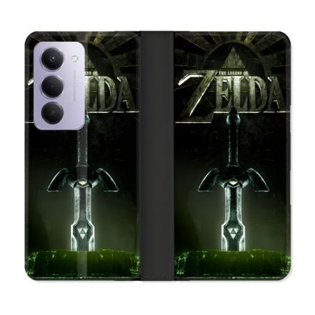 Housse cuir portefeuille Pour Xiaomi Redmi 15 4G Zelda