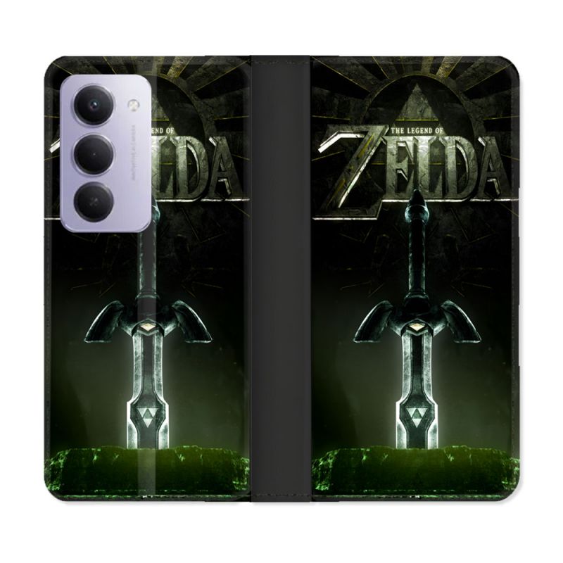 Housse cuir portefeuille Pour Xiaomi Redmi 15 4G Zelda