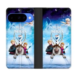 Housse cuir portefeuille Pour Google Pixel 10 Pro La Reine Des Neiges
