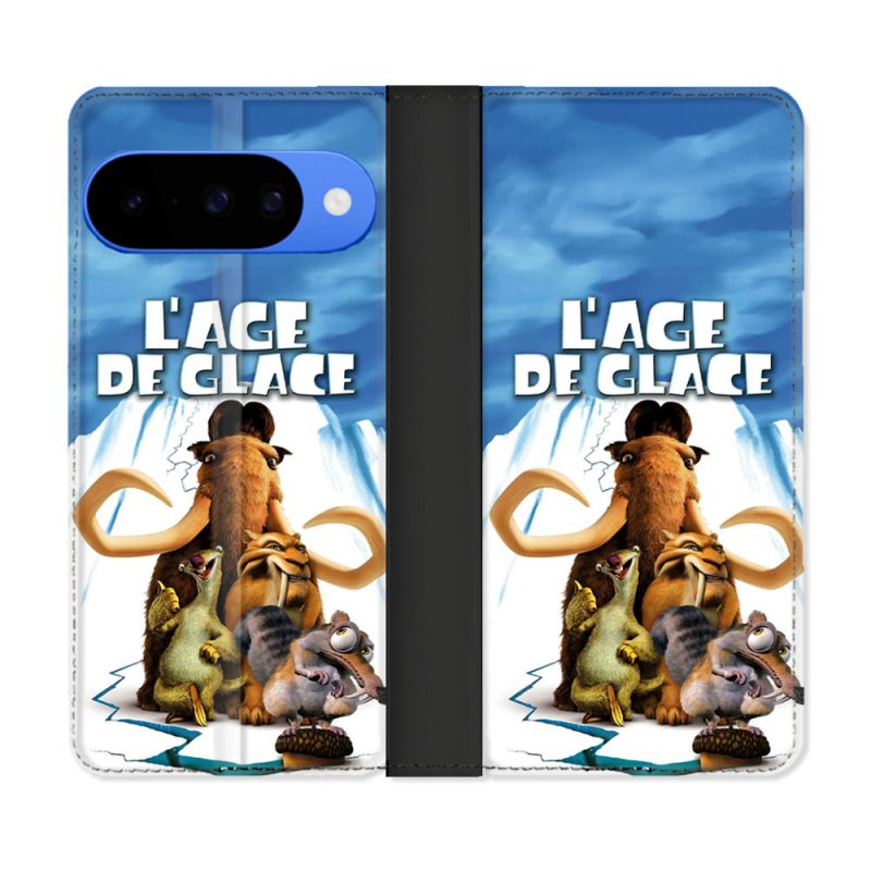 Housse cuir portefeuille Pour Google Pixel 10 Pro L'âge de Glace Affiche
