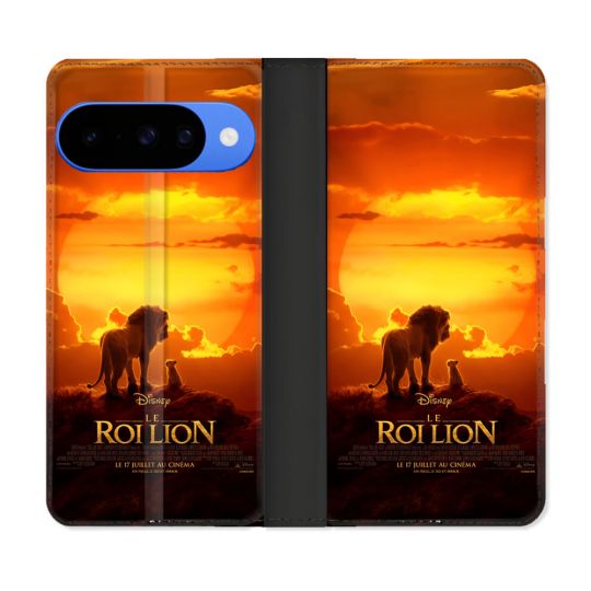 Housse cuir portefeuille Pour Google Pixel 10 Pro Le Roi Lion Affiche