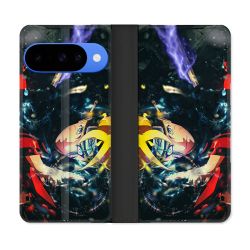 Housse cuir portefeuille Pour Google Pixel 10 Pro Manga Boruto Eclair