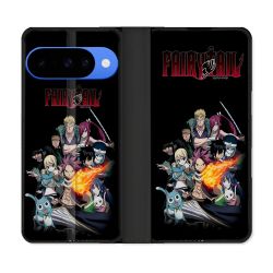Housse cuir portefeuille Pour Google Pixel 10 Pro Manga Fairy Tail Logo Team