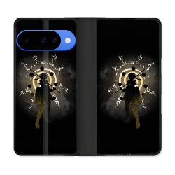 Housse cuir portefeuille Pour Google Pixel 10 Pro Manga Naruto Sage